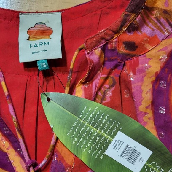 FARM Rio Banana Juice Cotton Minidress - Picture 7 of 7